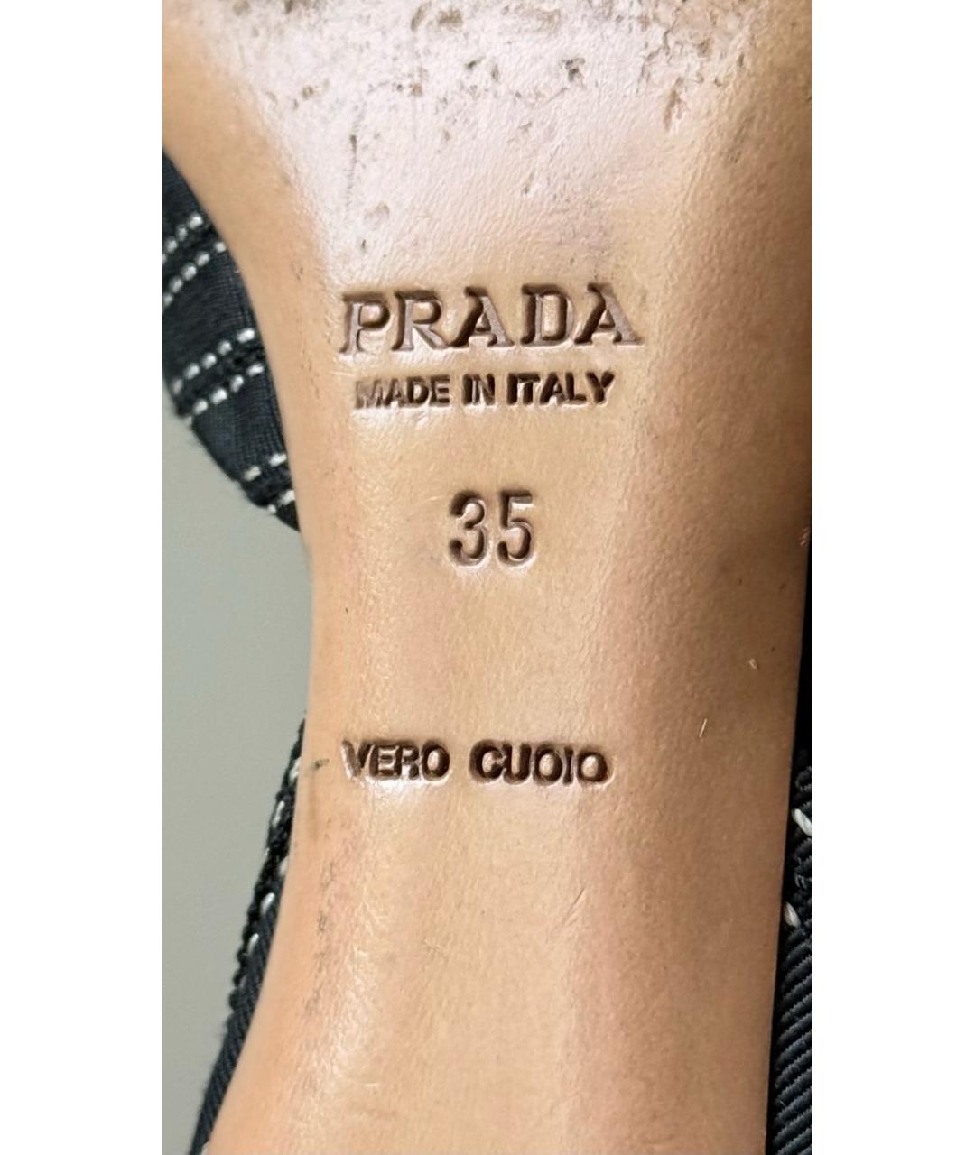 PRADA Черные мюли, фото 8