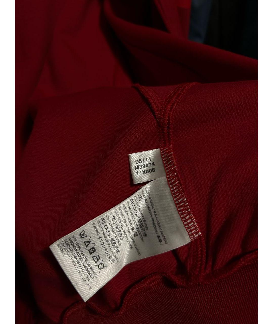 Y-3 Красная синтетическая спортивная куртка, фото 3