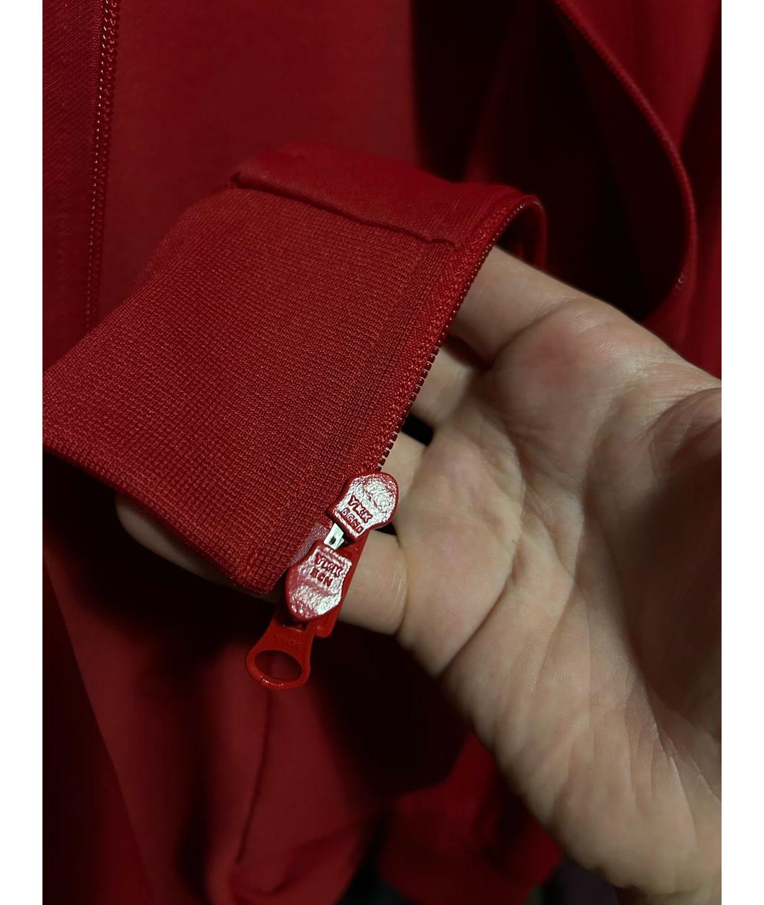Y-3 Красная синтетическая спортивная куртка, фото 2