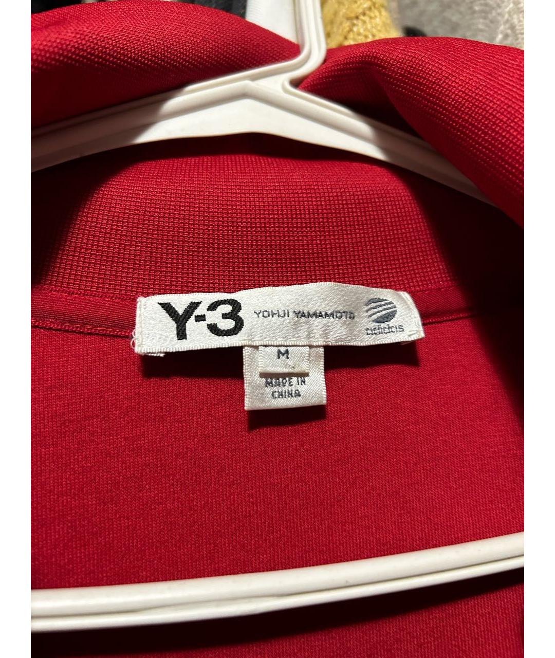 Y-3 Красная синтетическая спортивная куртка, фото 5