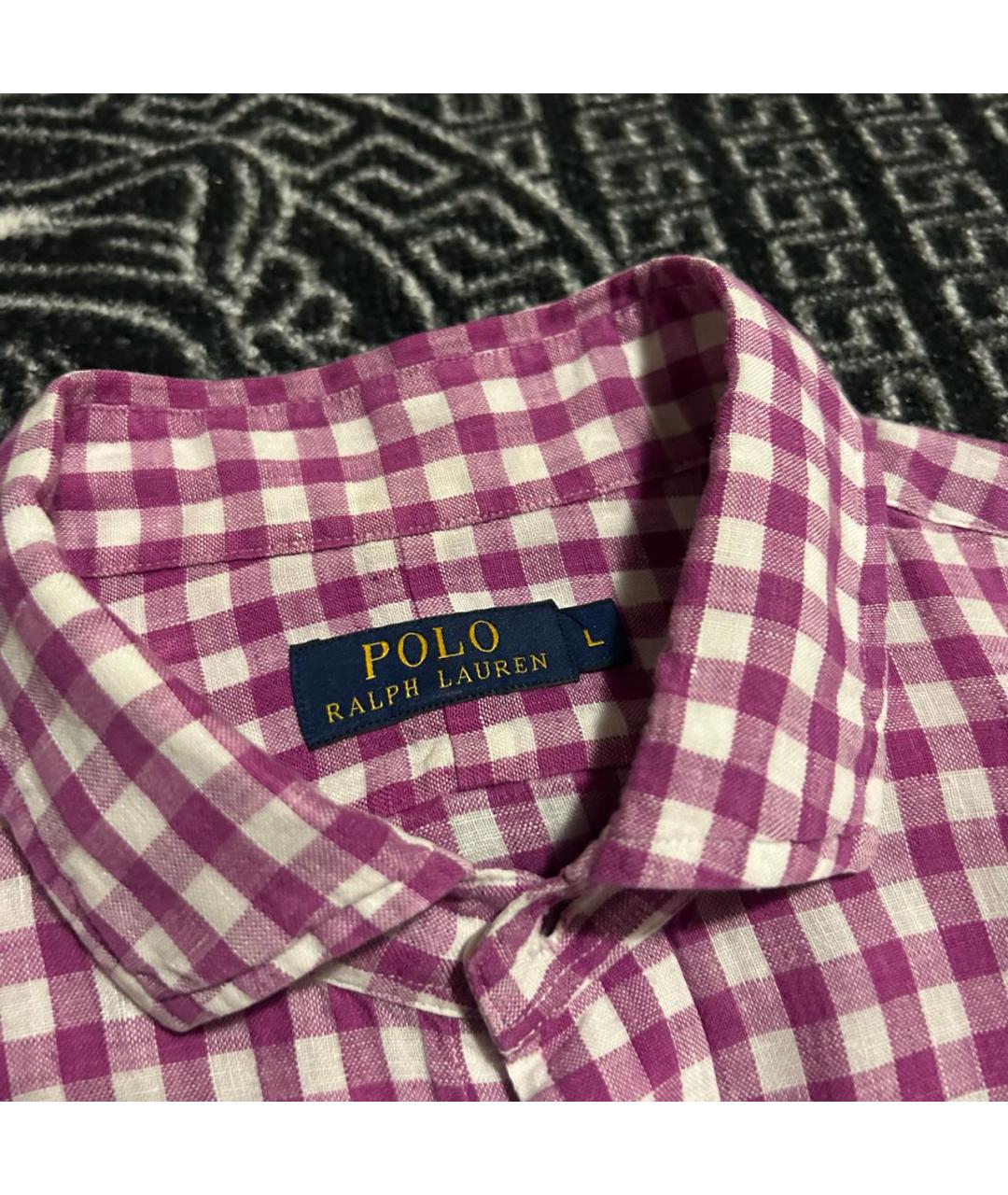 RALPH LAUREN Мульти льняная кэжуал рубашка, фото 2