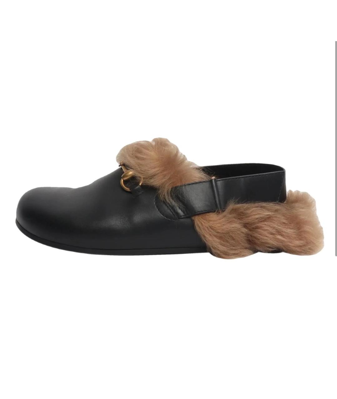 GUCCI Черные сабо, фото 9