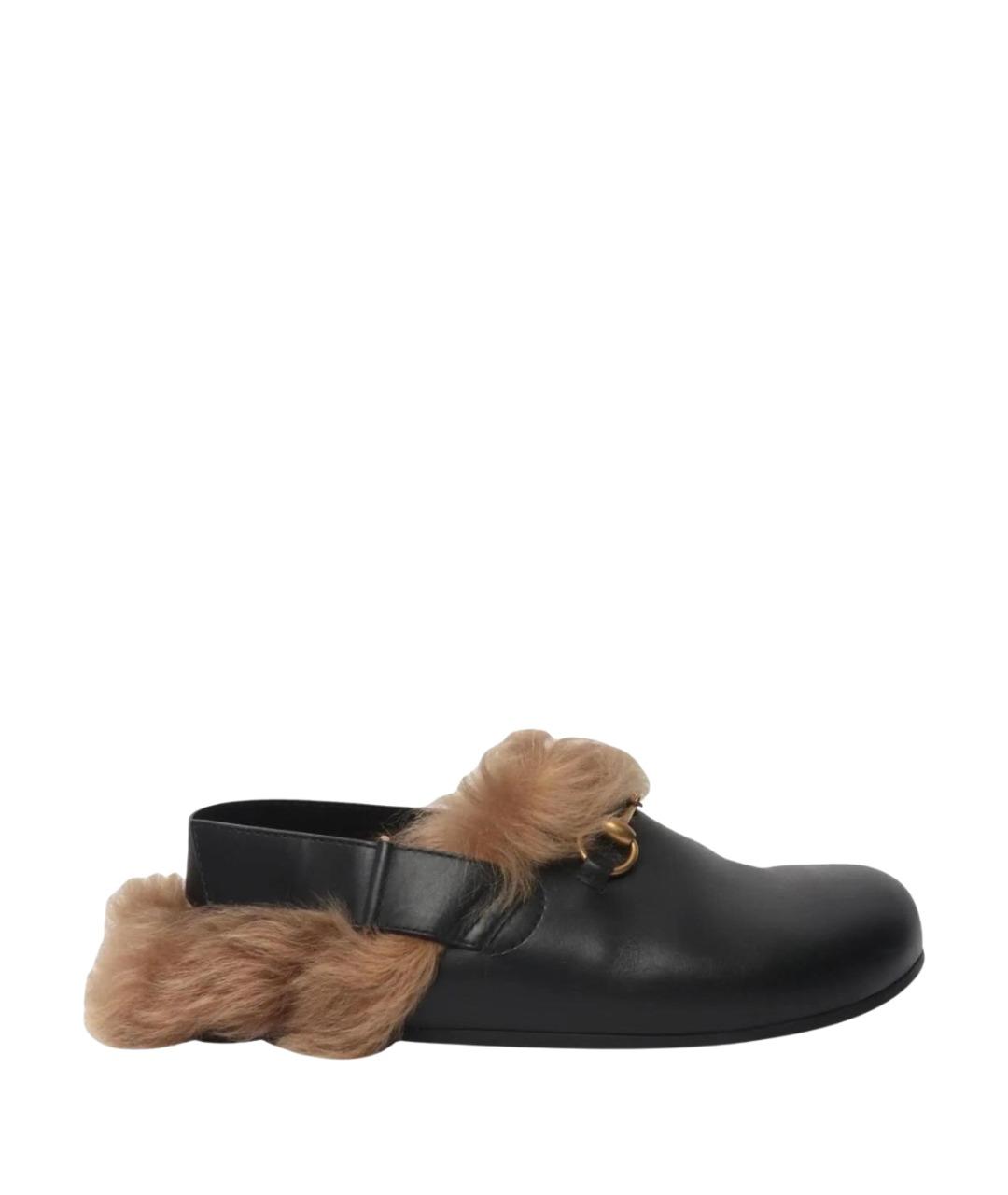 GUCCI Черные сабо, фото 1