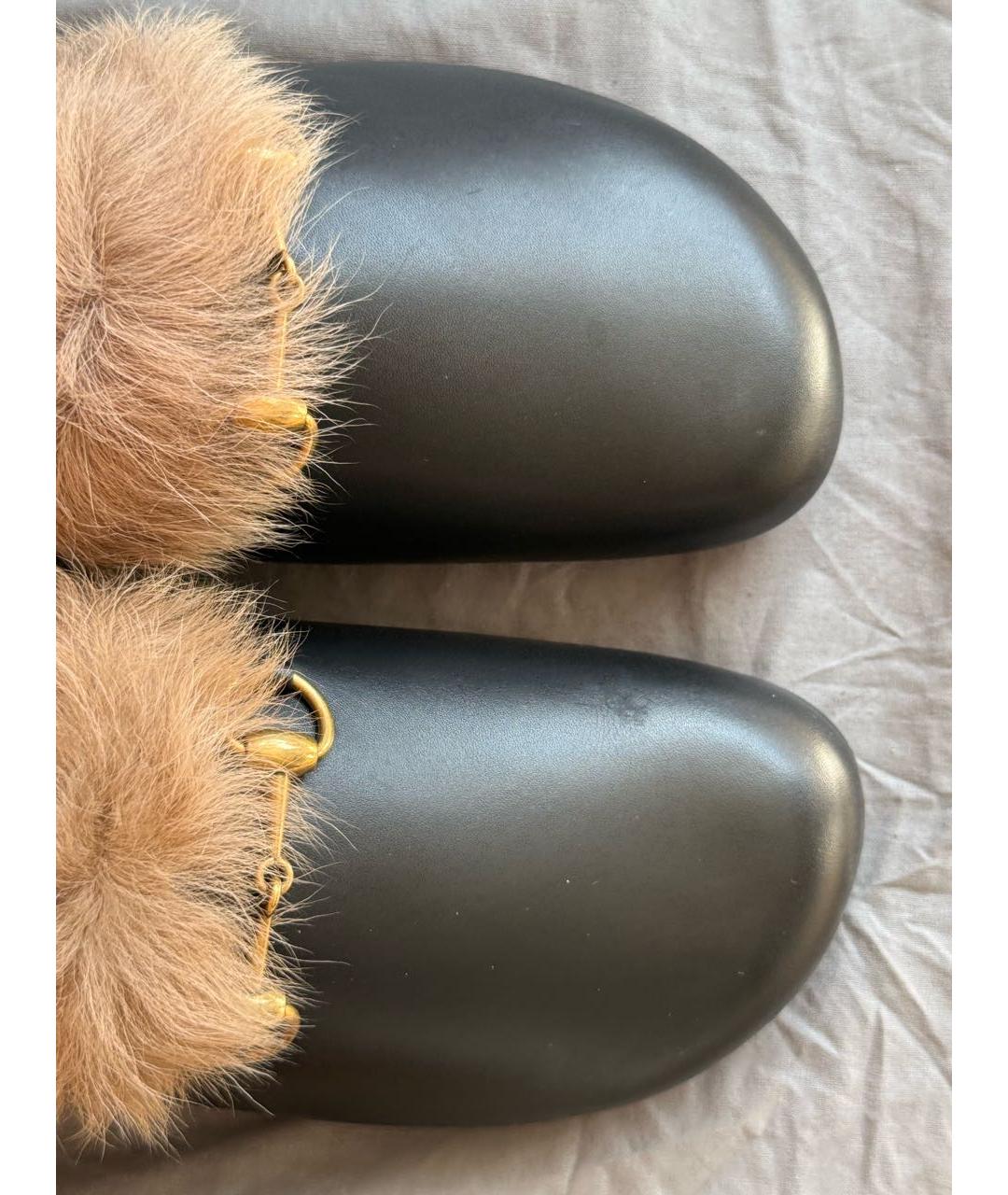 GUCCI Черные сабо, фото 8
