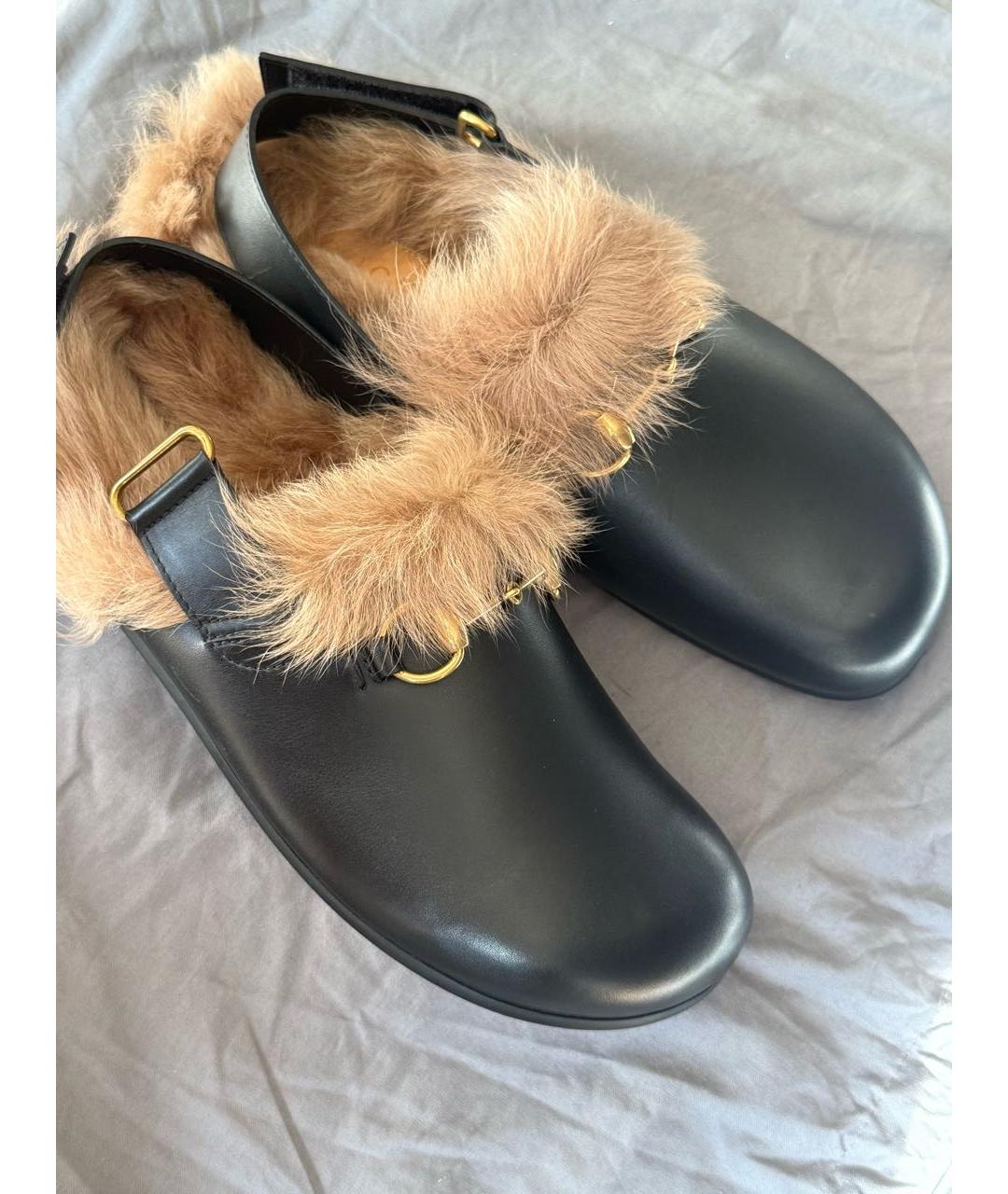 GUCCI Черные сабо, фото 2