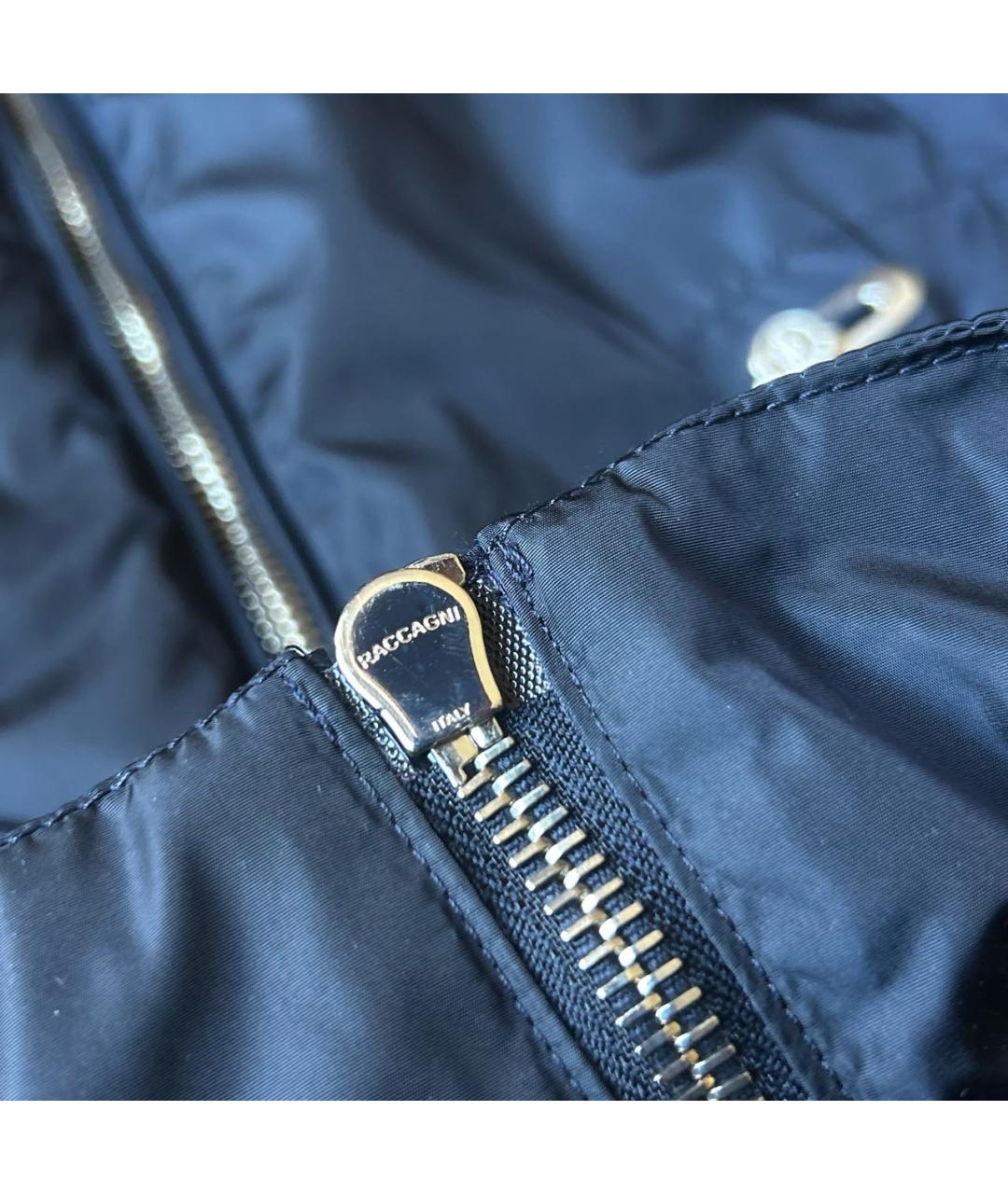 MONCLER Темно-синяя нейлоновая куртка, фото 6