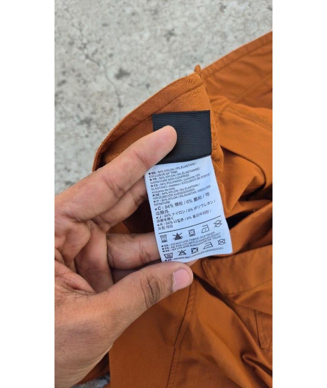 ARCTERYX Оранжевые нейлоновые повседневные брюки, фото 8
