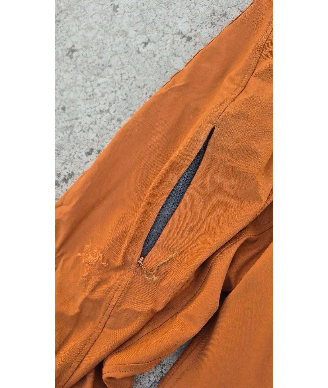 ARCTERYX Оранжевые нейлоновые повседневные брюки, фото 3
