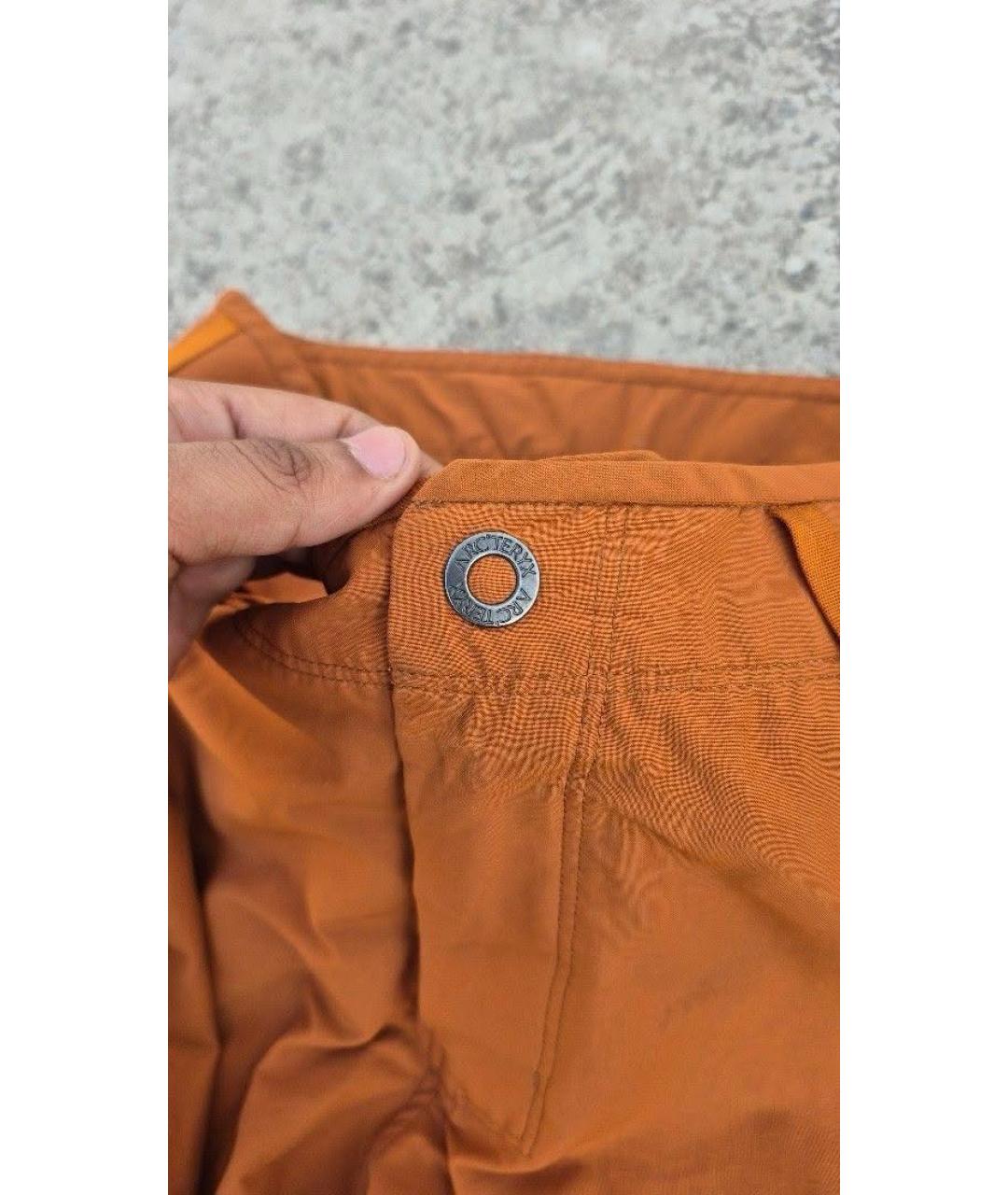ARCTERYX Оранжевые нейлоновые повседневные брюки, фото 4