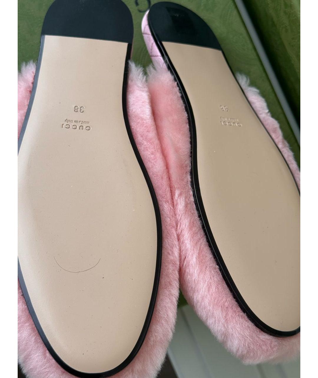 GUCCI Розовые мюли, фото 4