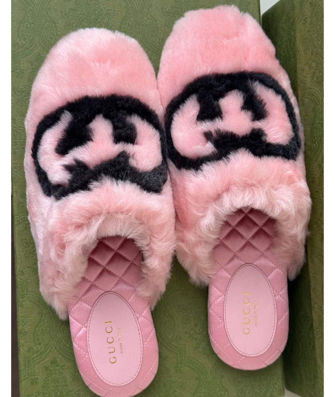 GUCCI Розовые мюли, фото 2