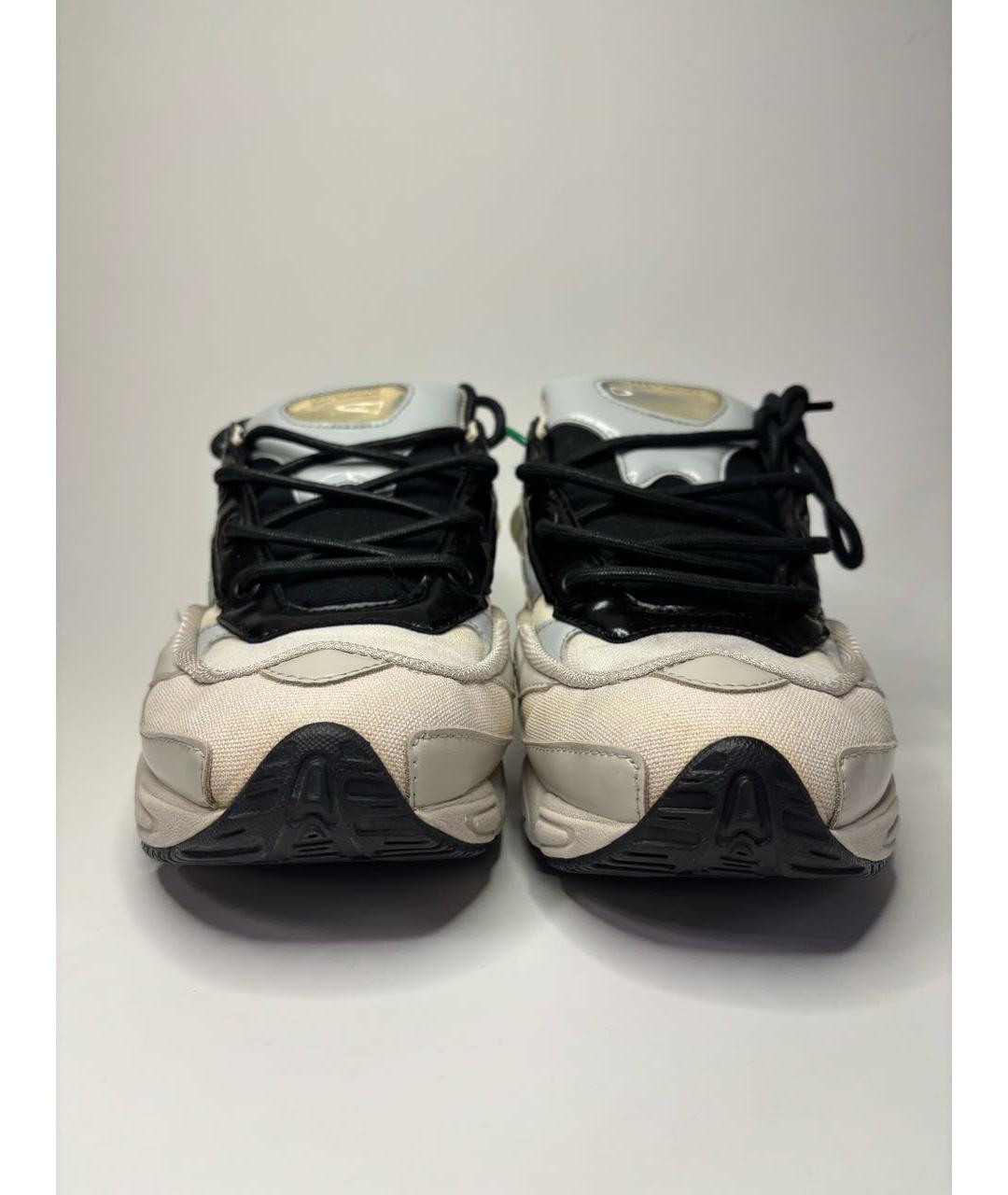 ADIDAS X RAF SIMONS Бежевые текстильные низкие кроссовки / кеды, фото 2