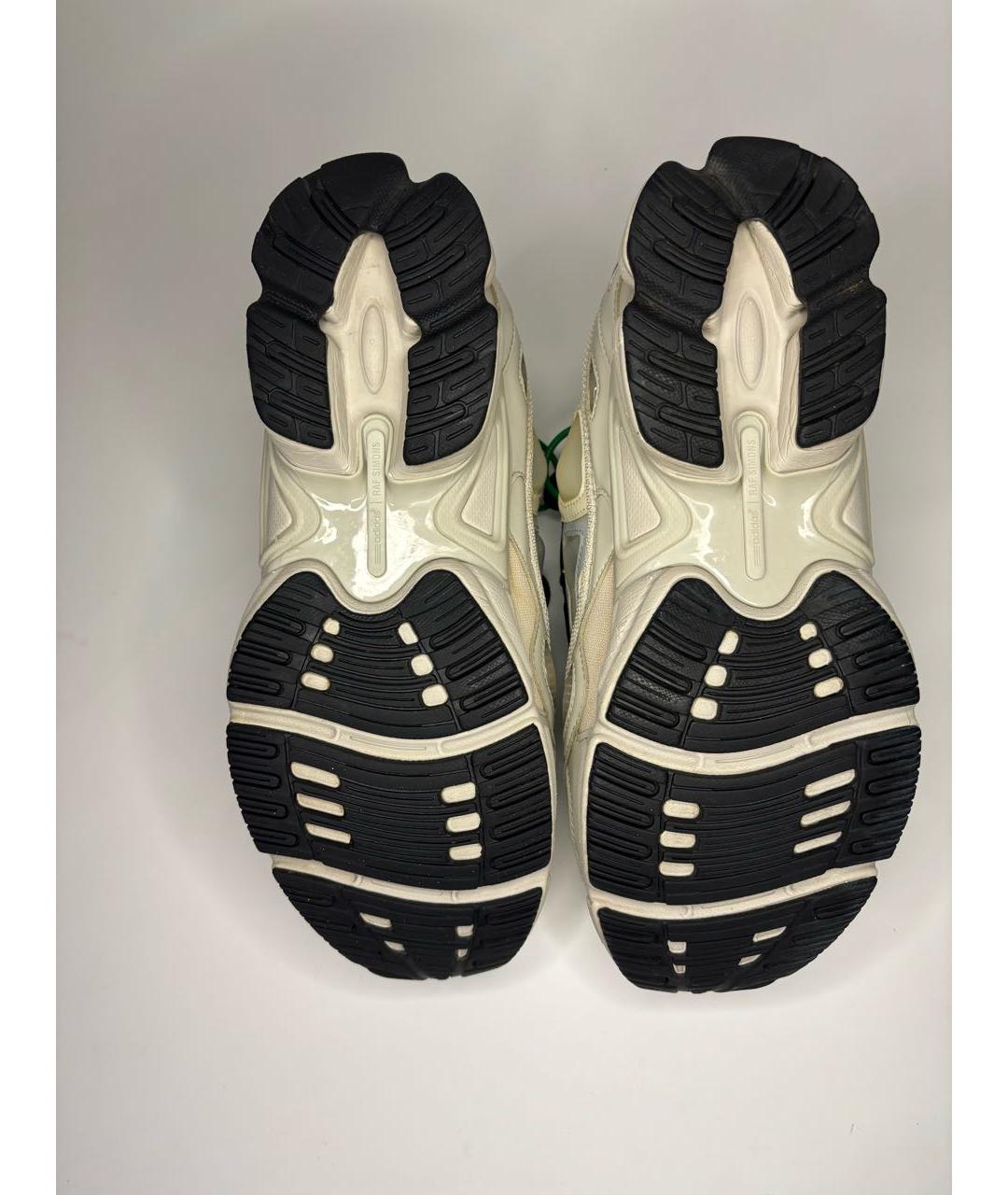 ADIDAS X RAF SIMONS Бежевые текстильные низкие кроссовки / кеды, фото 6