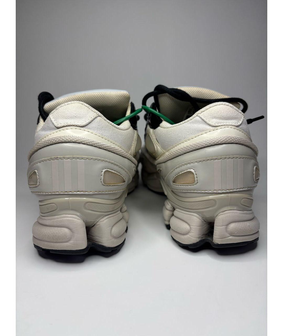 ADIDAS X RAF SIMONS Бежевые текстильные низкие кроссовки / кеды, фото 3