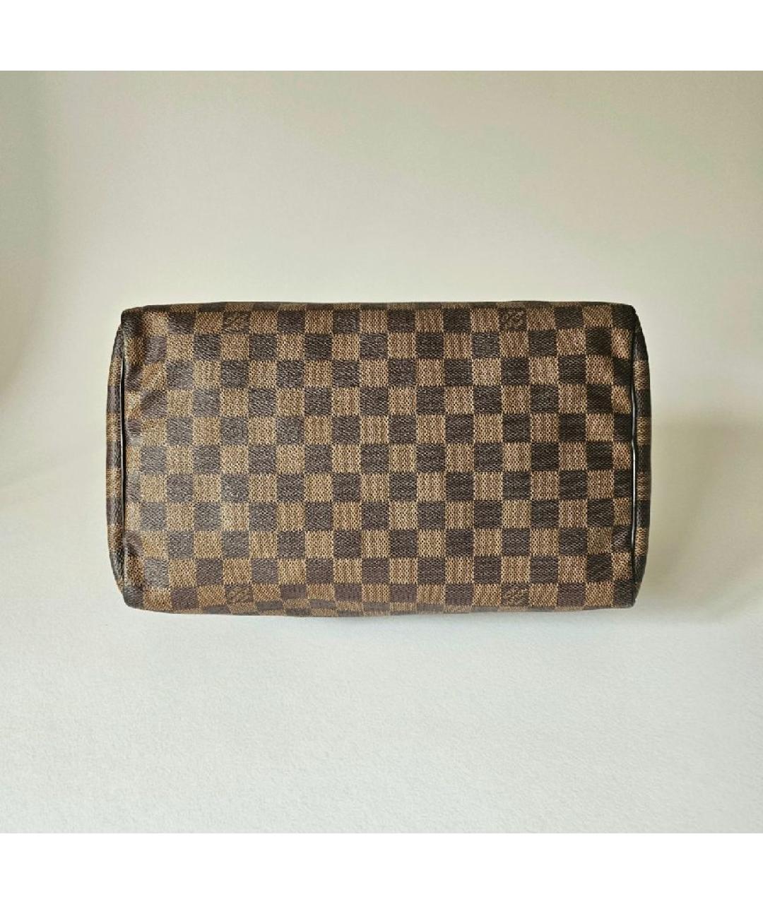 LOUIS VUITTON Коричневая канва сумка с короткими ручками, фото 4
