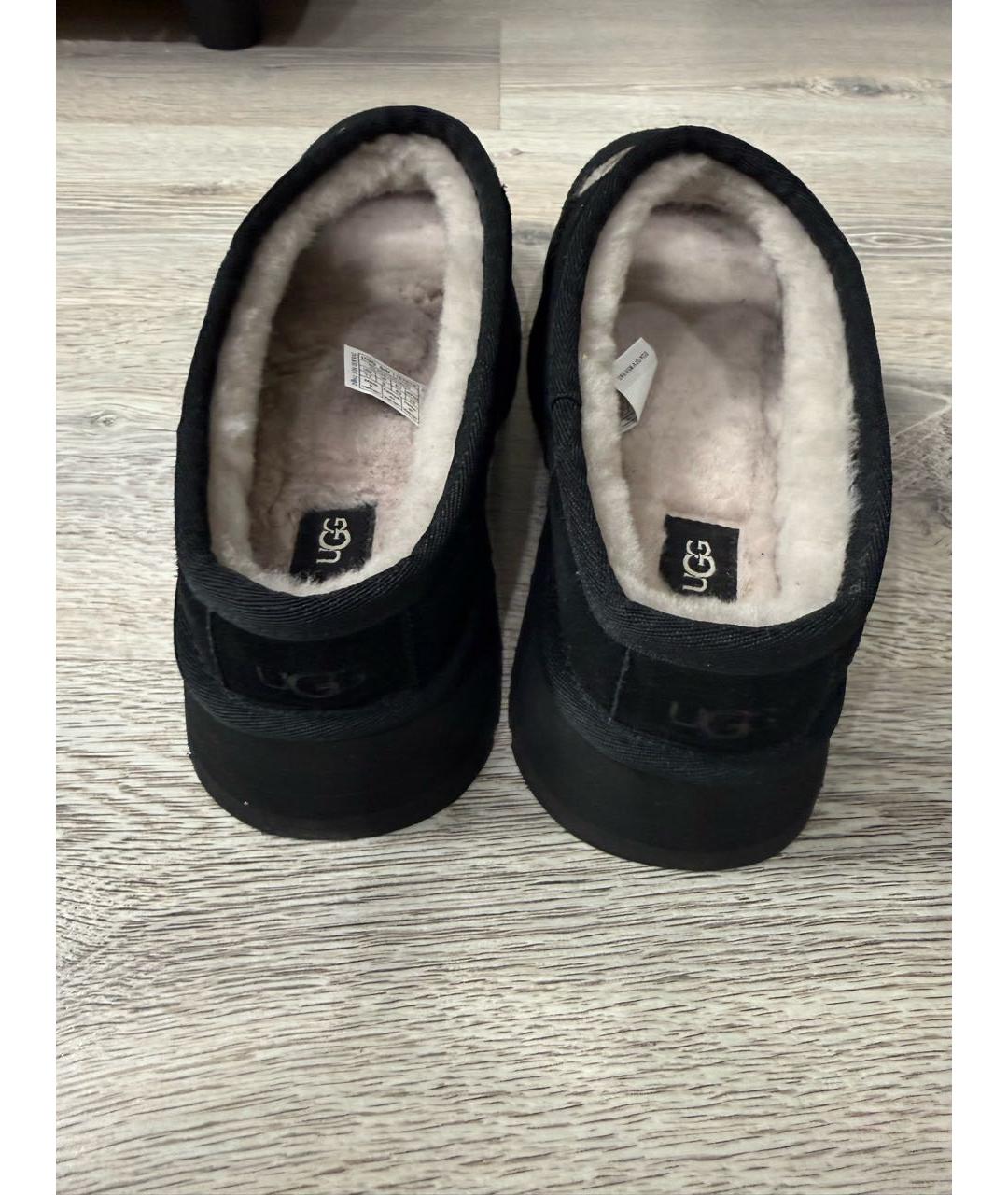 UGG Черные замшевые сабо, фото 4