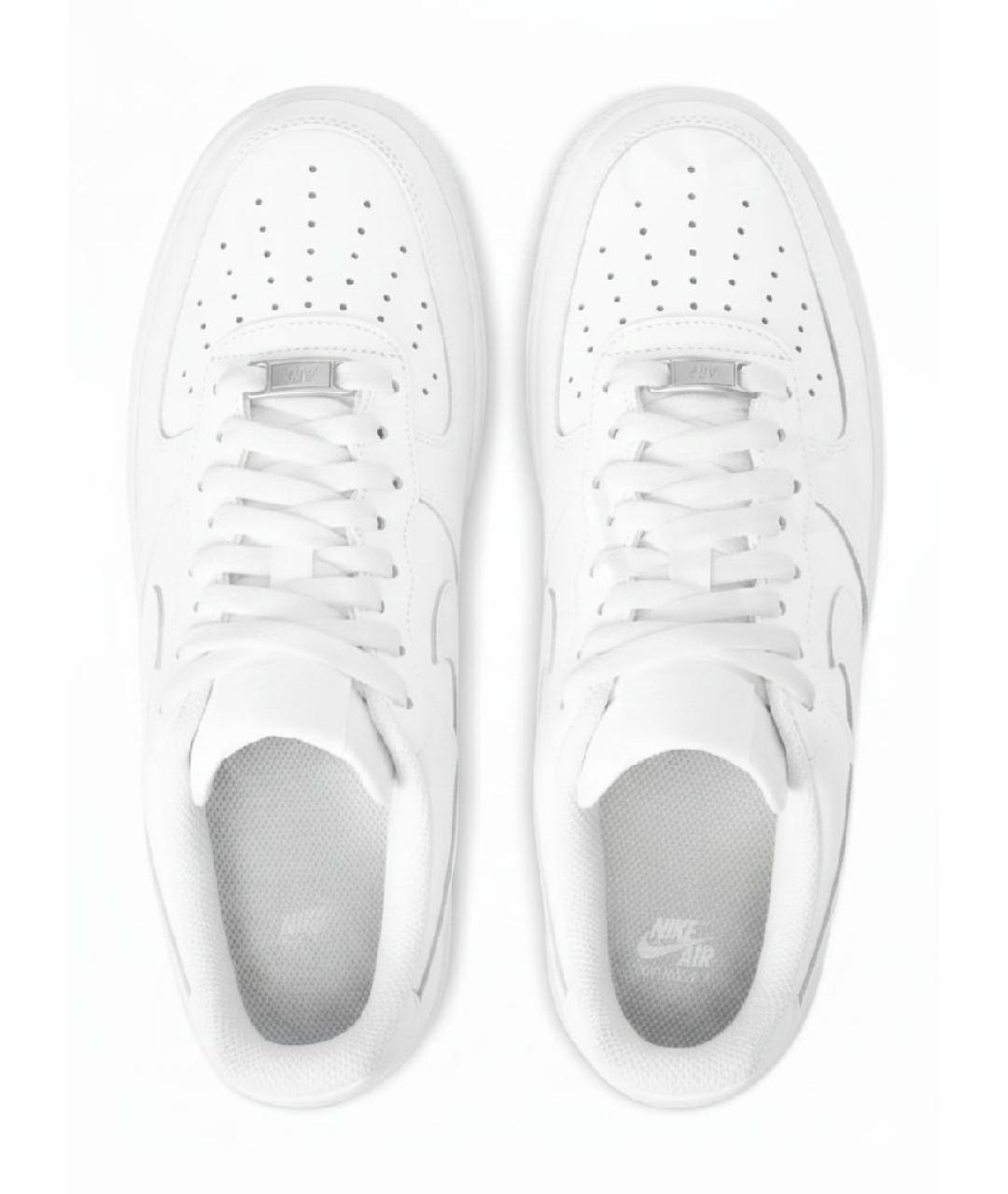 NIKE Белые кожаные кроссовки, фото 3