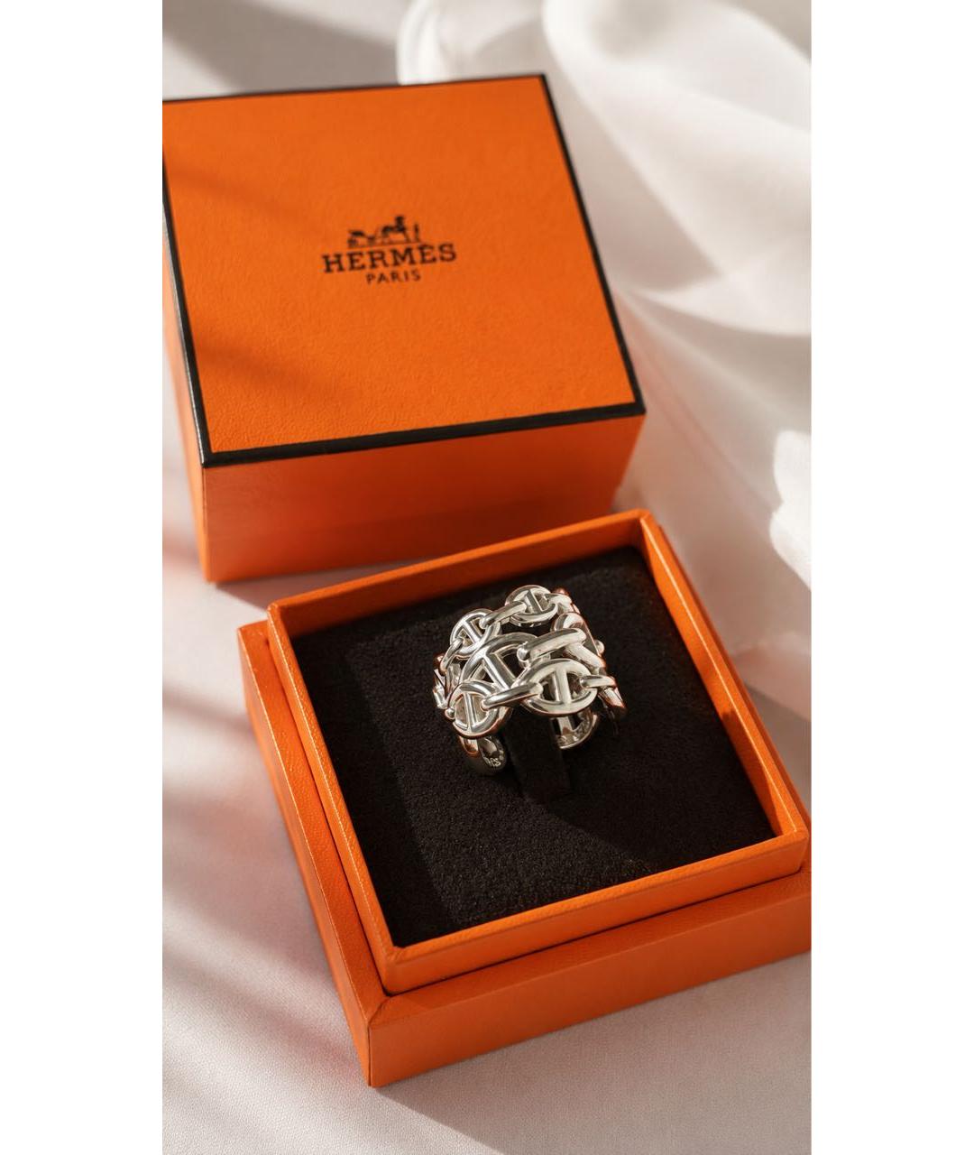HERMES Серебряное кольцо, фото 3