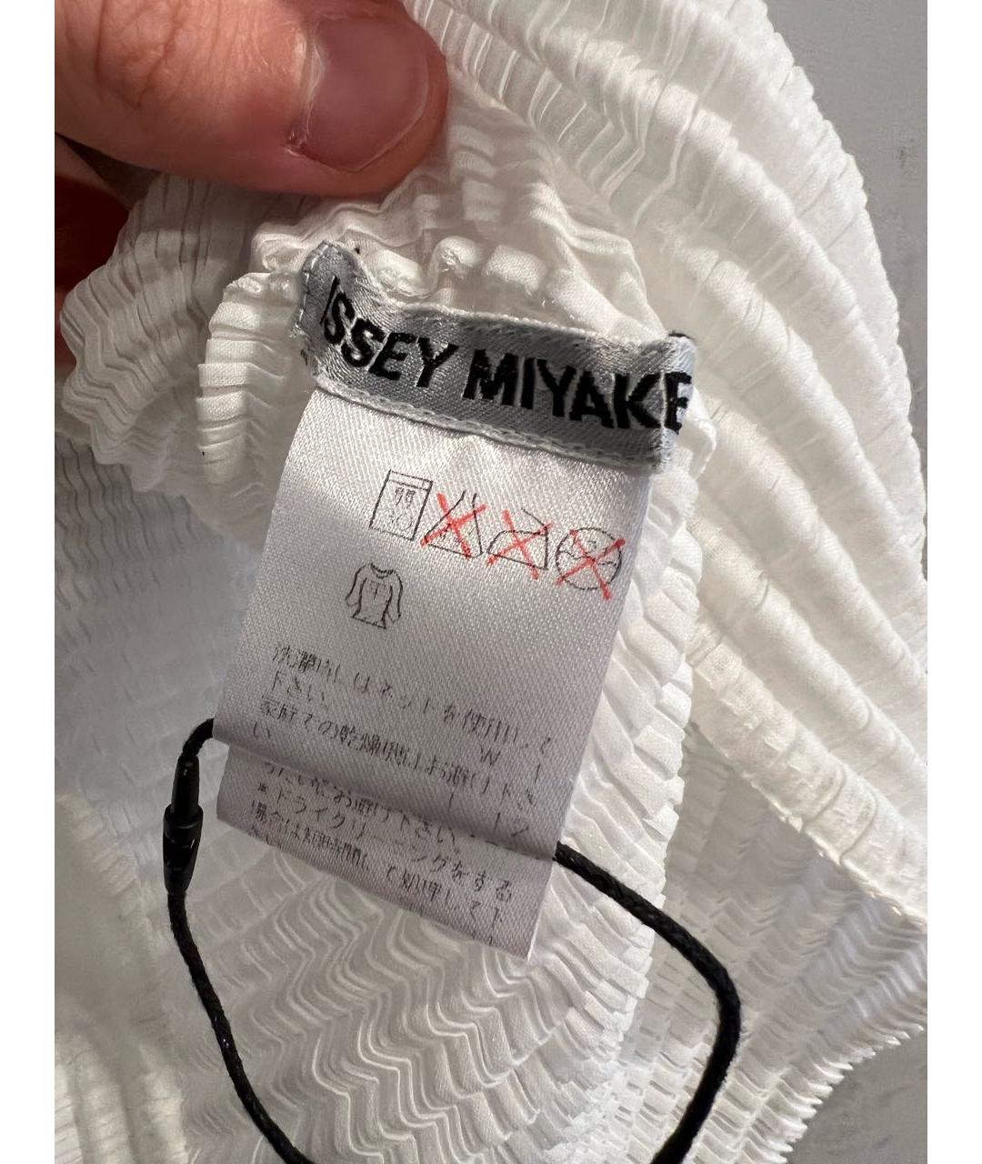 ISSEY MIYAKE Белая полиэстеровая майка, фото 3