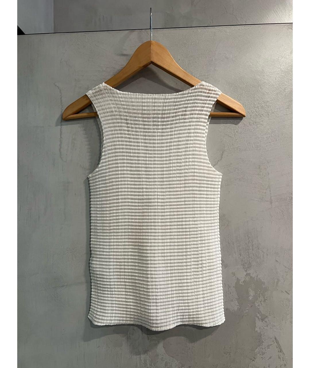 ISSEY MIYAKE Белая полиэстеровая майка, фото 2