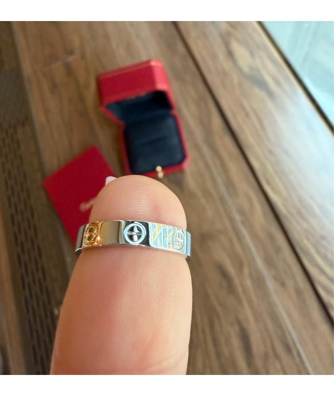 CARTIER Белое кольцо из белого золота, фото 7