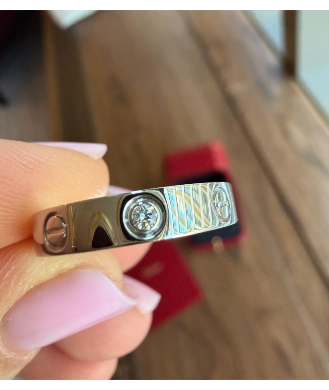 CARTIER Белое кольцо из белого золота, фото 2