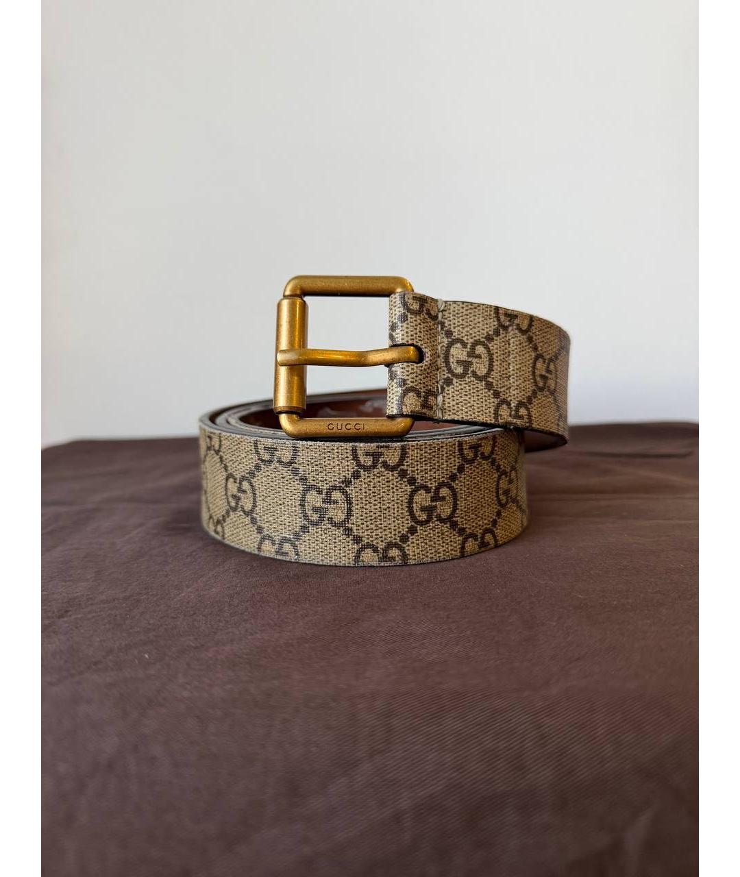 GUCCI Бежевый ремень, фото 6