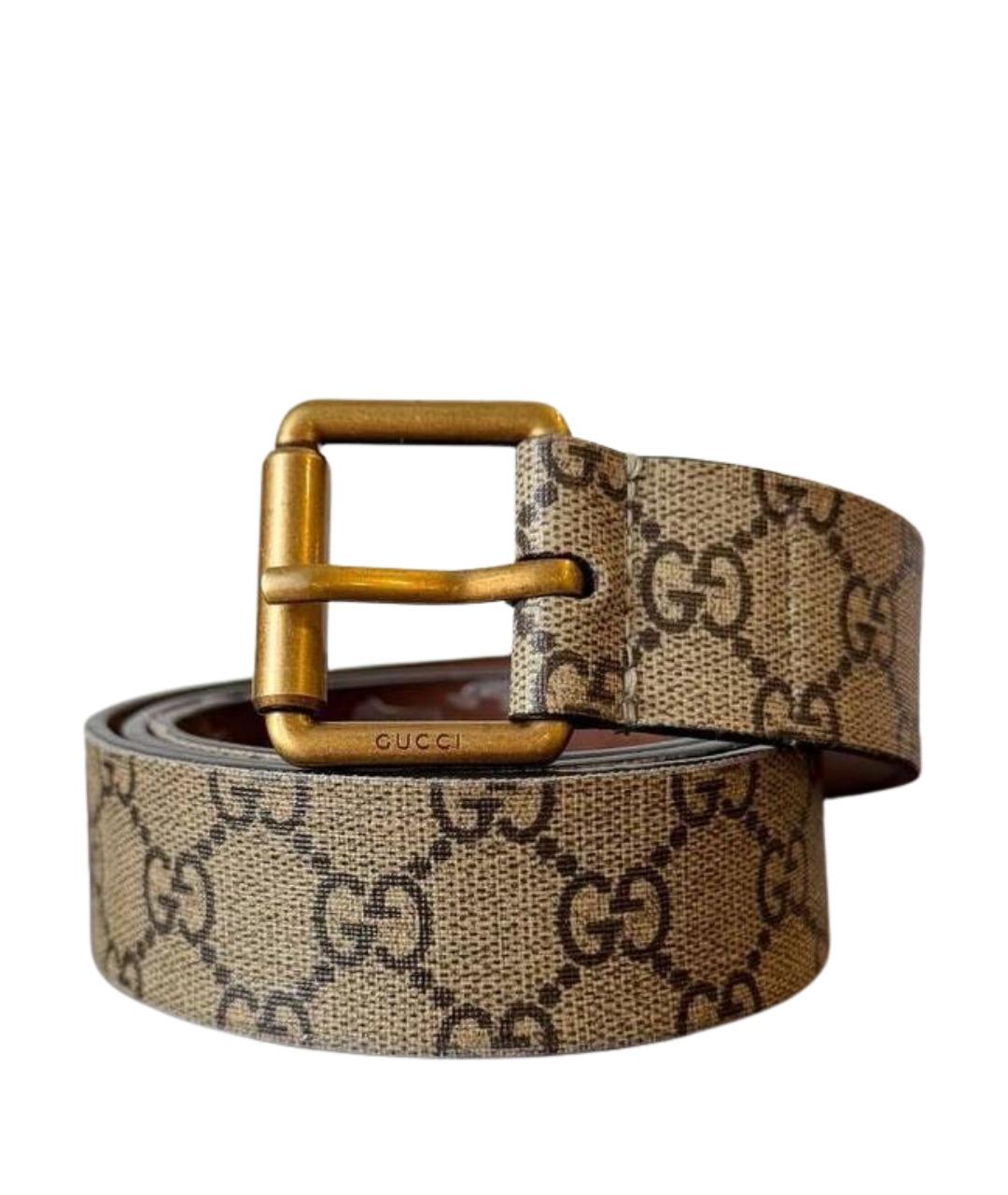 GUCCI Бежевый ремень, фото 1