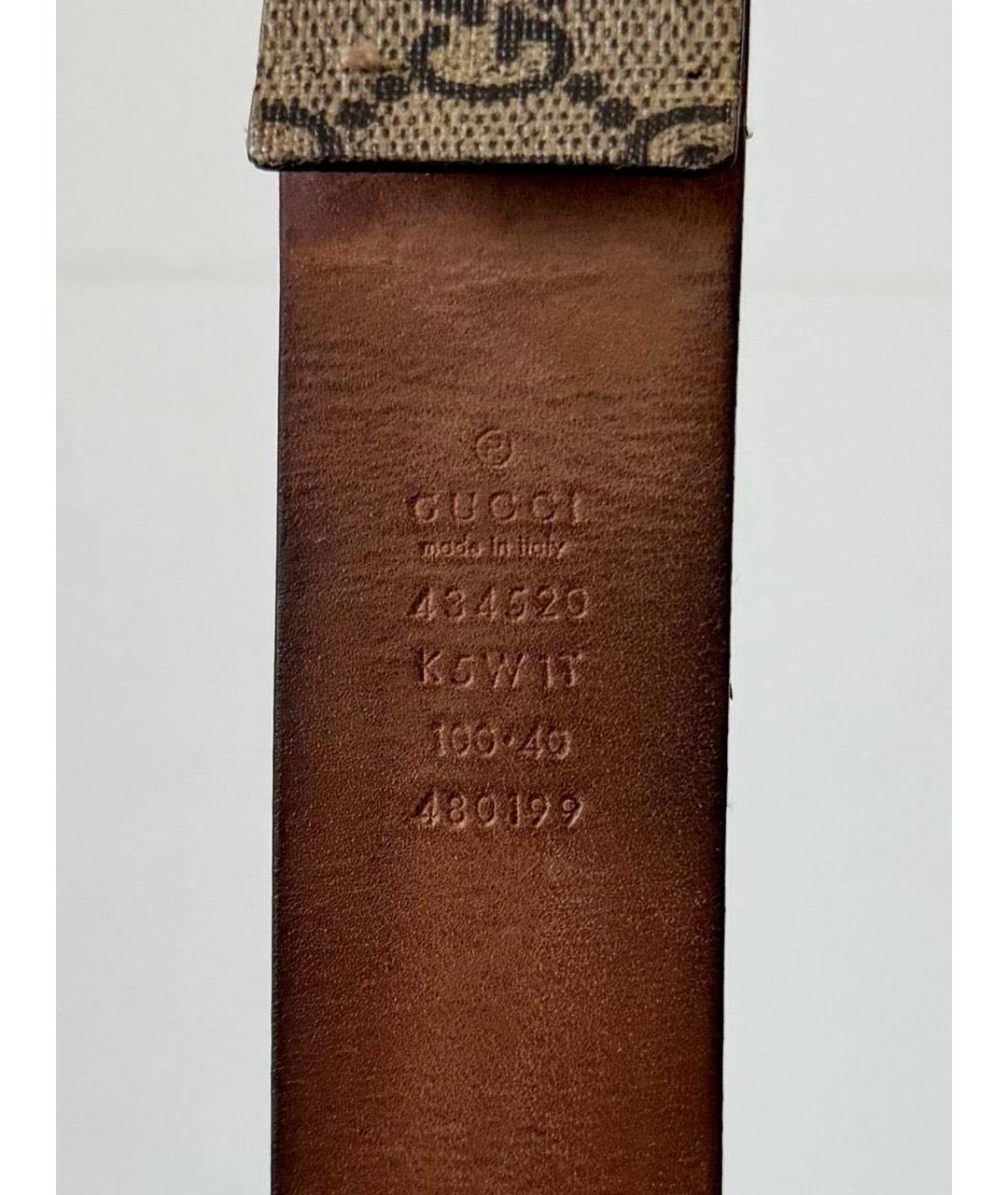 GUCCI Бежевый ремень, фото 5