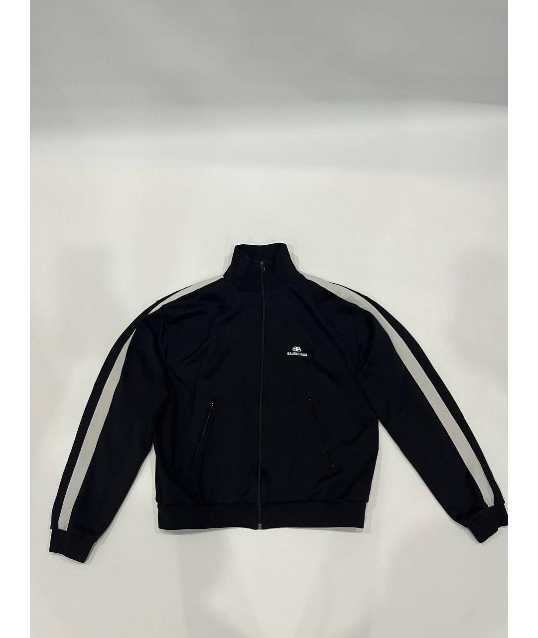BALENCIAGA Черный хлопковый джемпер / свитер, фото 4