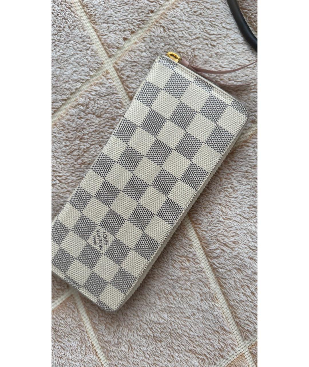 LOUIS VUITTON Белый кожаный кошелек, фото 2