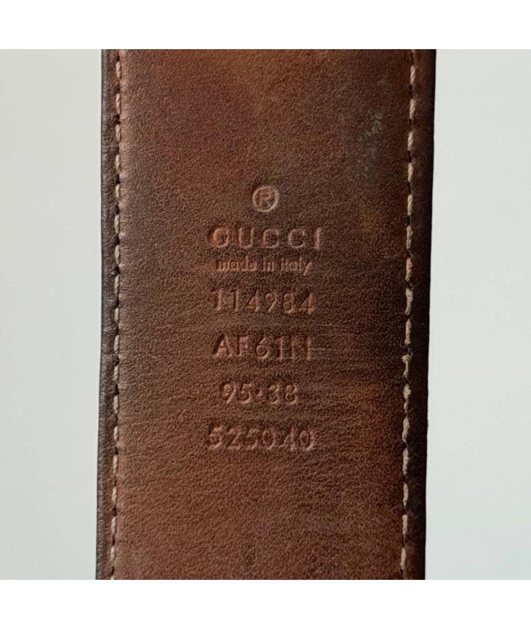 GUCCI Черный кожаный ремень, фото 5