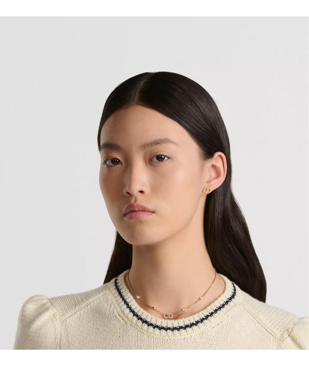 CHRISTIAN DIOR Золотое металлическое колье, фото 2