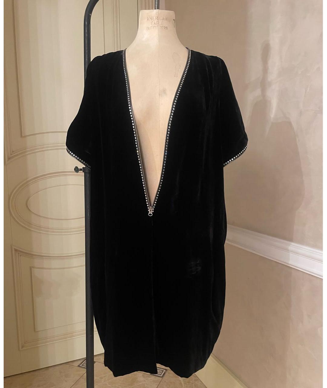 SONIA RYKIEL Черное вискозное вечернее платье, фото 8