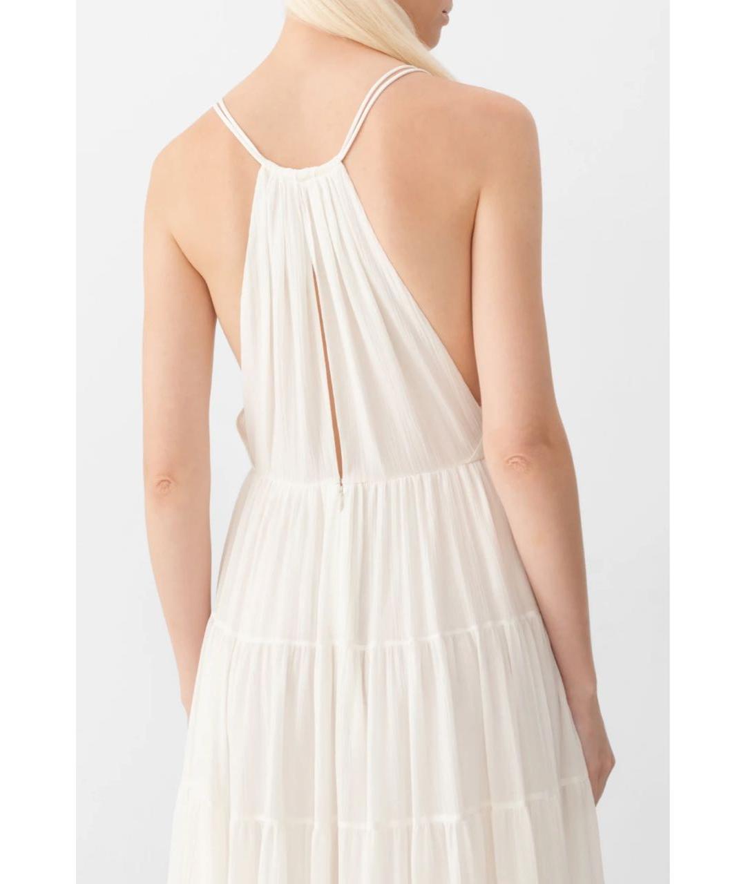 CELINE Белое хлопковое повседневное платье, фото 6