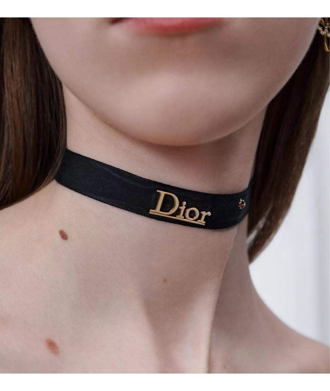 CHRISTIAN DIOR Черный чокер, фото 3