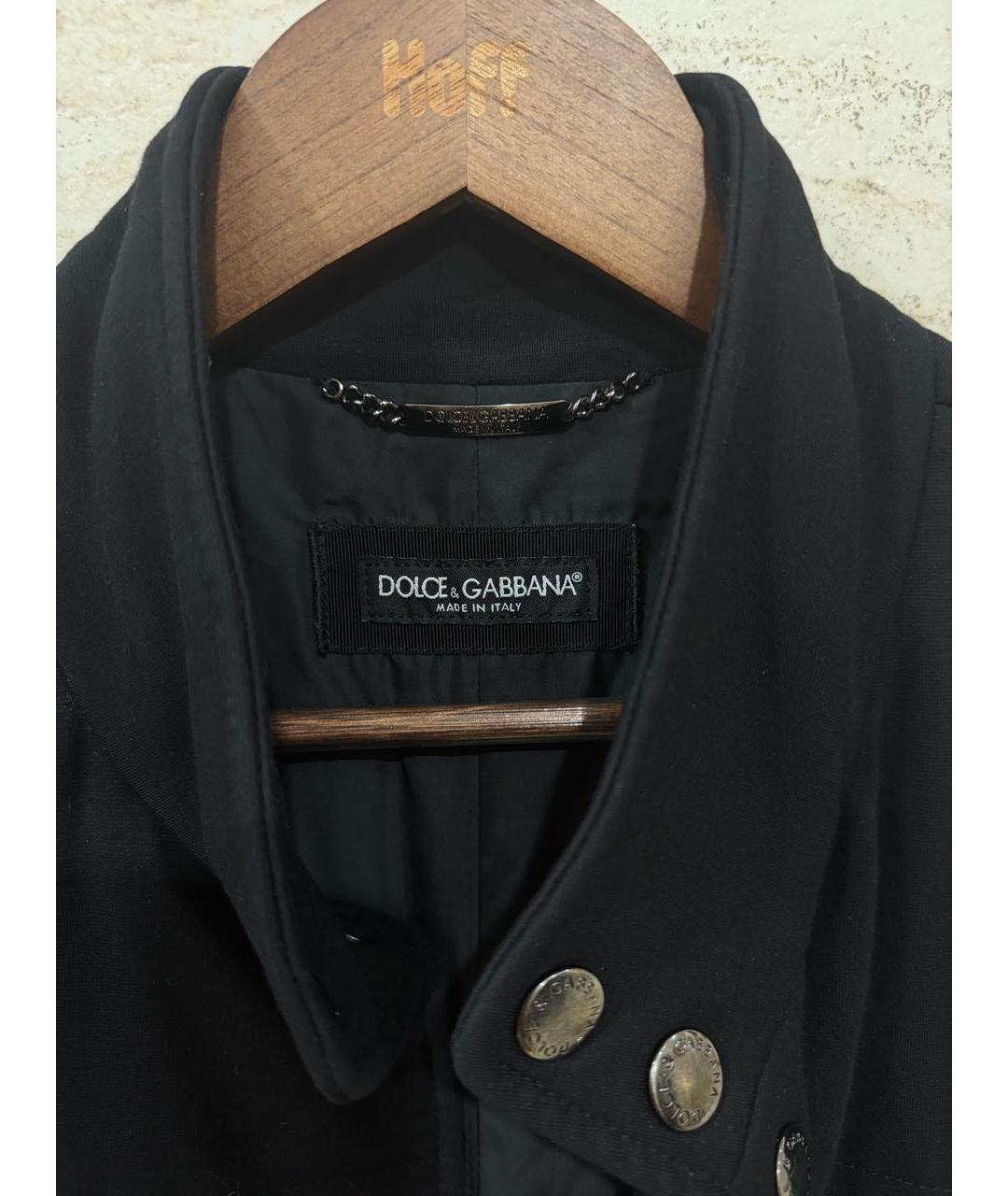 DOLCE&GABBANA Черный вискозный жилет, фото 4