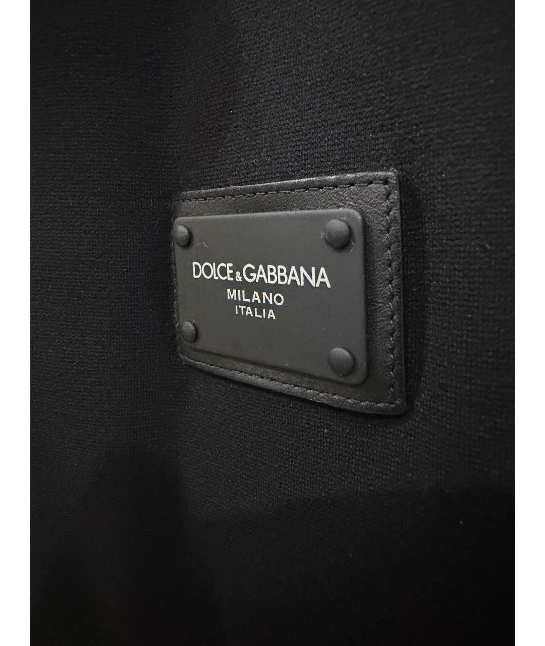 DOLCE&GABBANA Черный вискозный жилет, фото 5