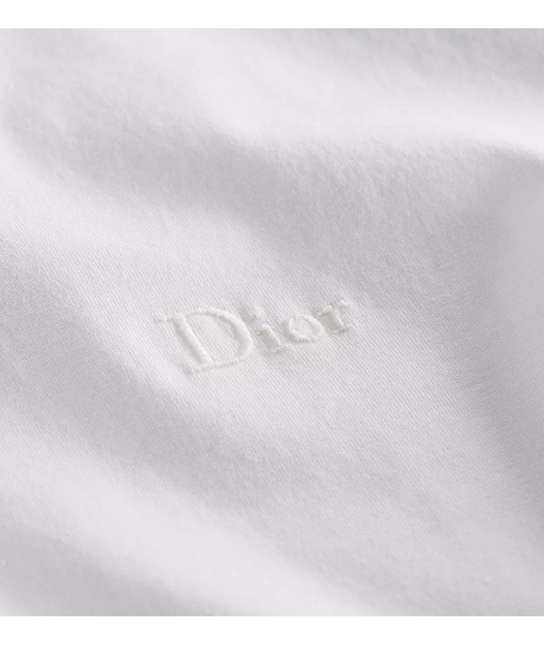 CHRISTIAN DIOR Белая хлопковая футболка, фото 2