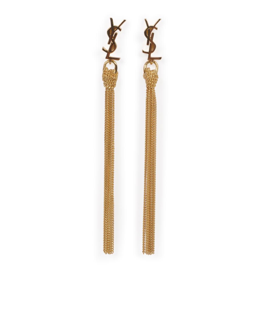 SAINT LAURENT Золотые серьги, фото 1
