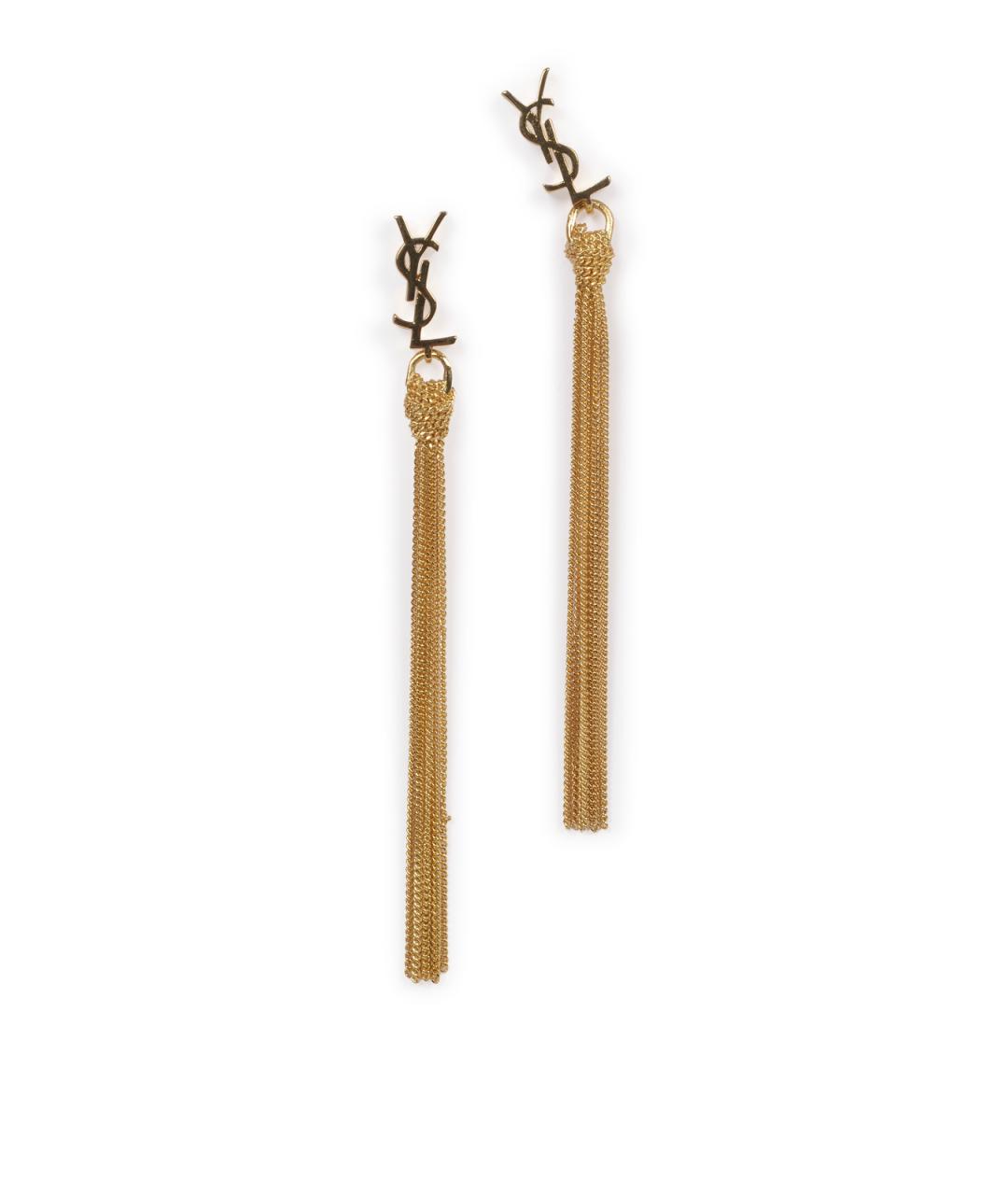 SAINT LAURENT Золотые серьги, фото 2