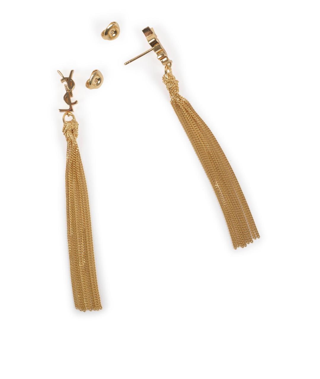 SAINT LAURENT Золотые серьги, фото 3
