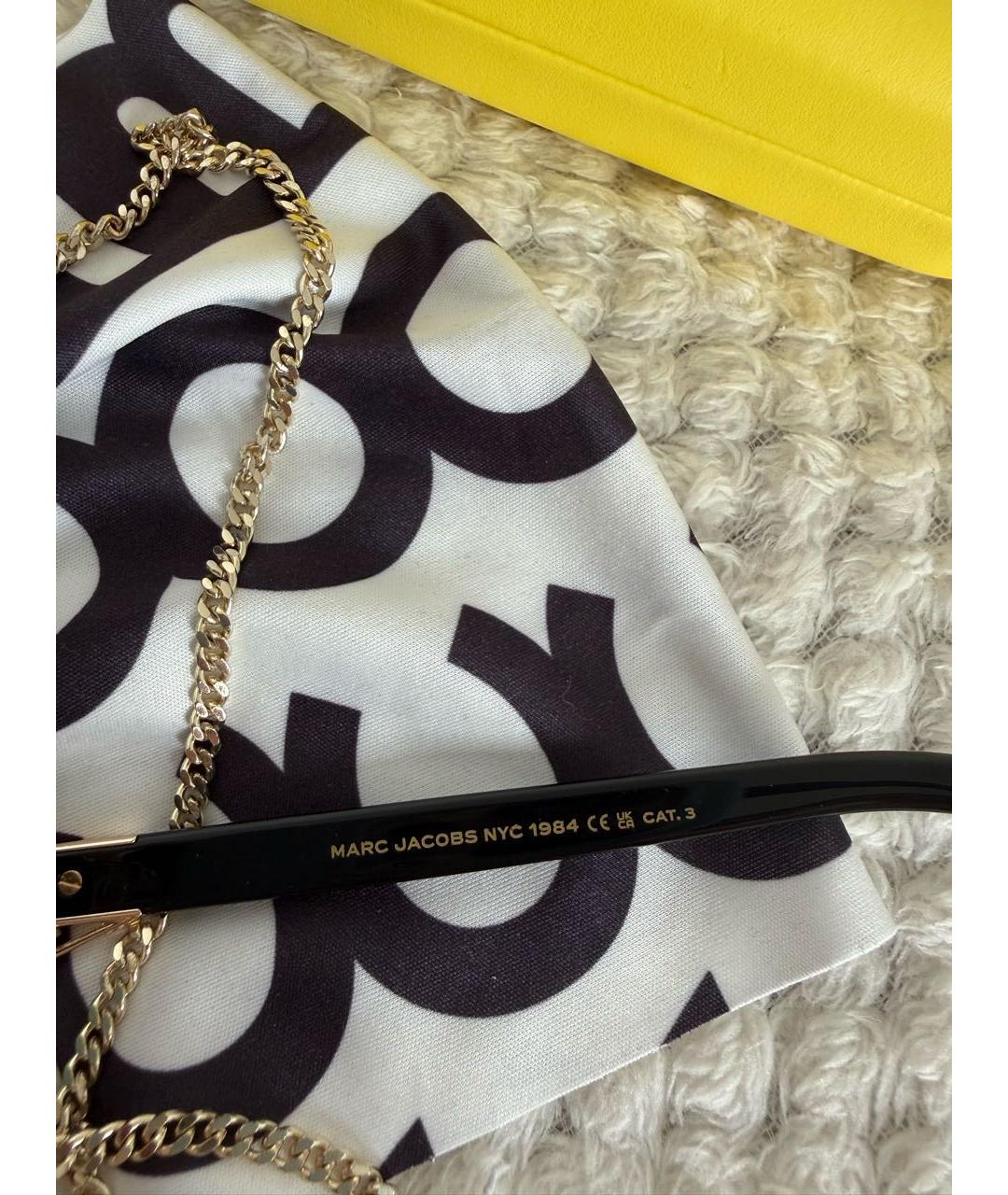 MARC BY MARC JACOBS Золотые металлические солнцезащитные очки, фото 5