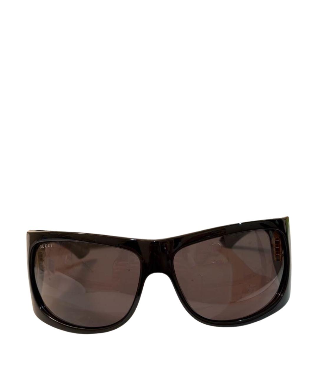GUCCI Черные пластиковые солнцезащитные очки, фото 1
