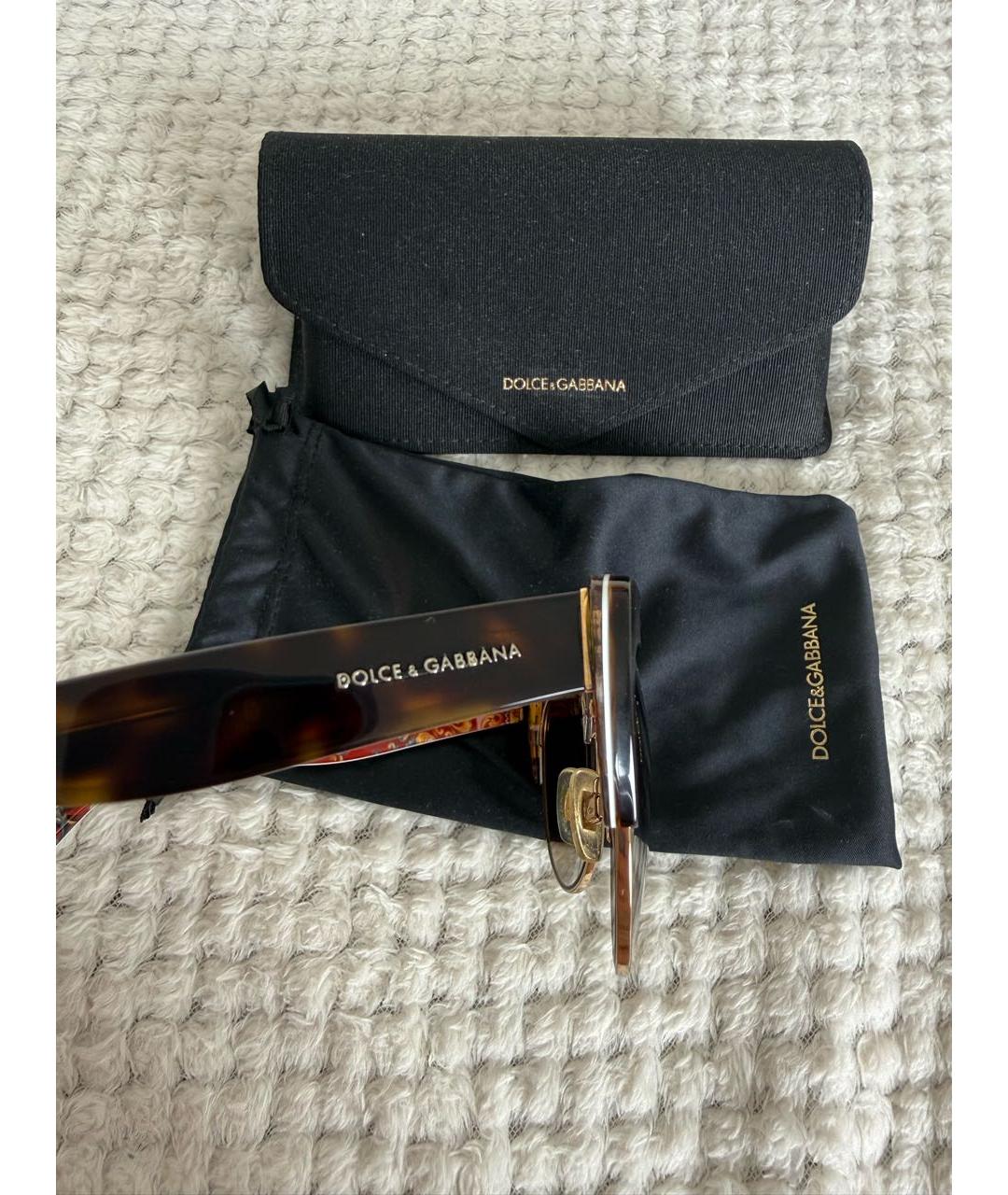 DOLCE&GABBANA Мульти пластиковые солнцезащитные очки, фото 7