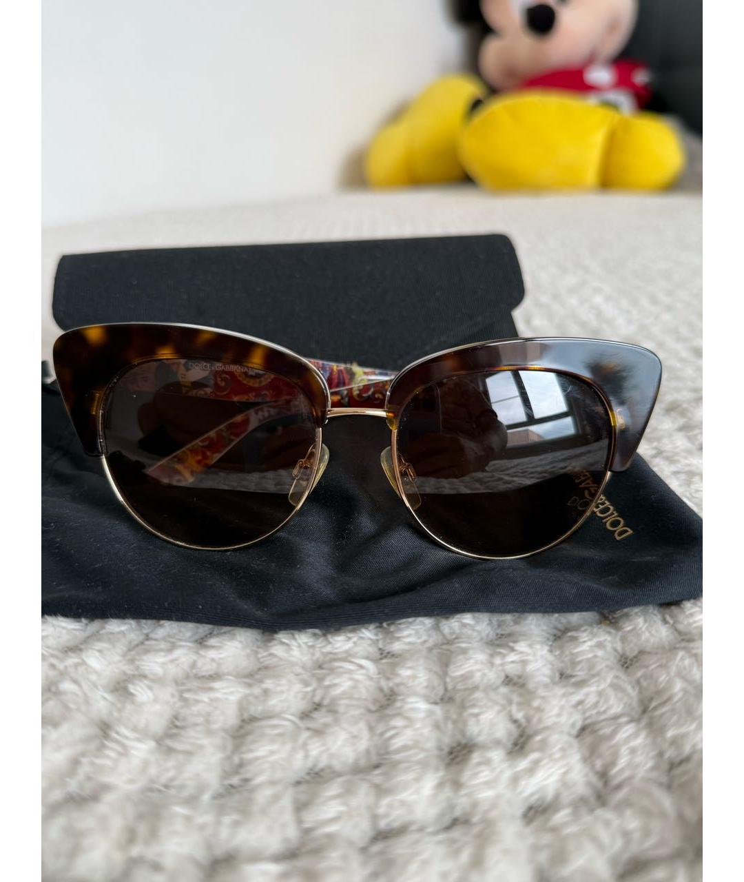DOLCE&GABBANA Мульти пластиковые солнцезащитные очки, фото 2
