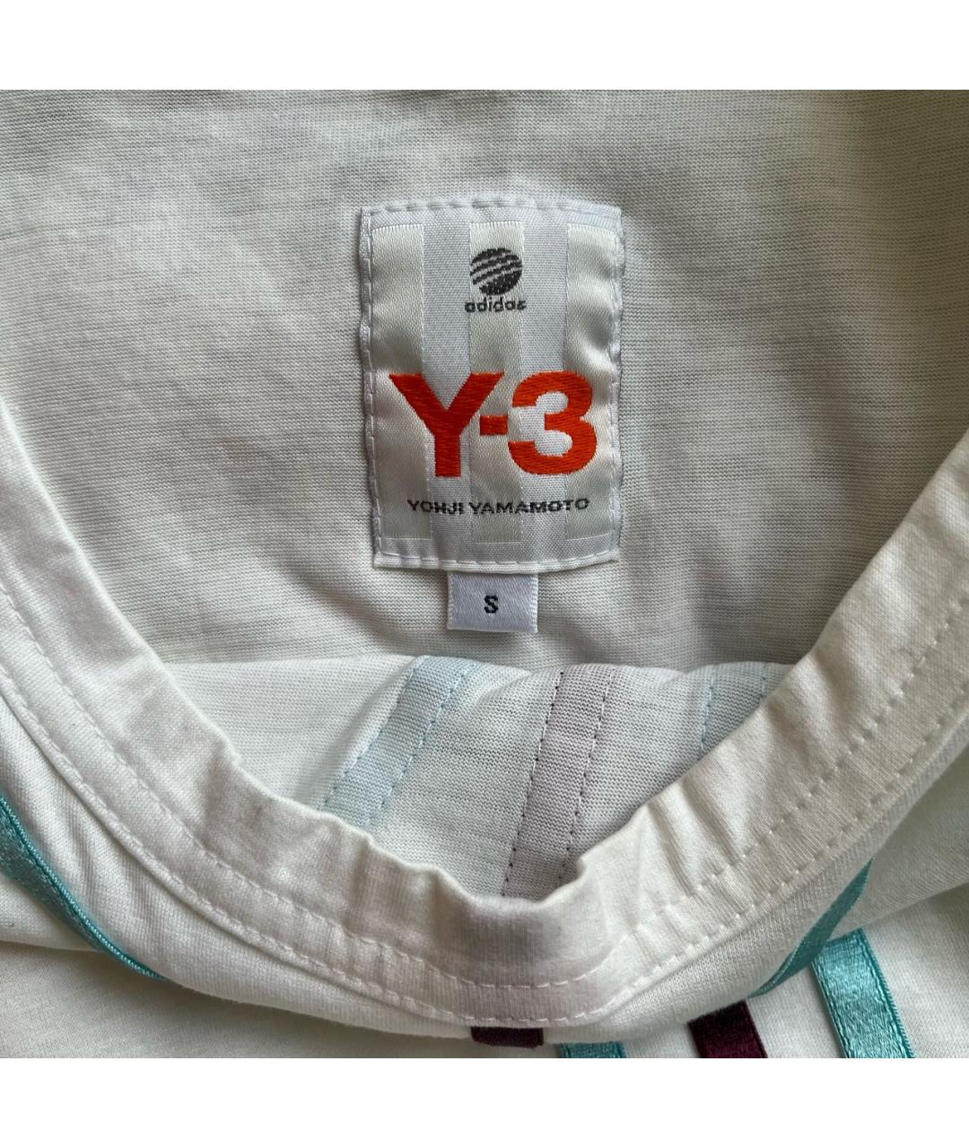 Y-3 Белая хлопковая футболка, фото 5