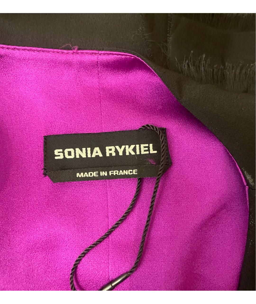 SONIA RYKIEL Черное шелковое вечернее платье, фото 3
