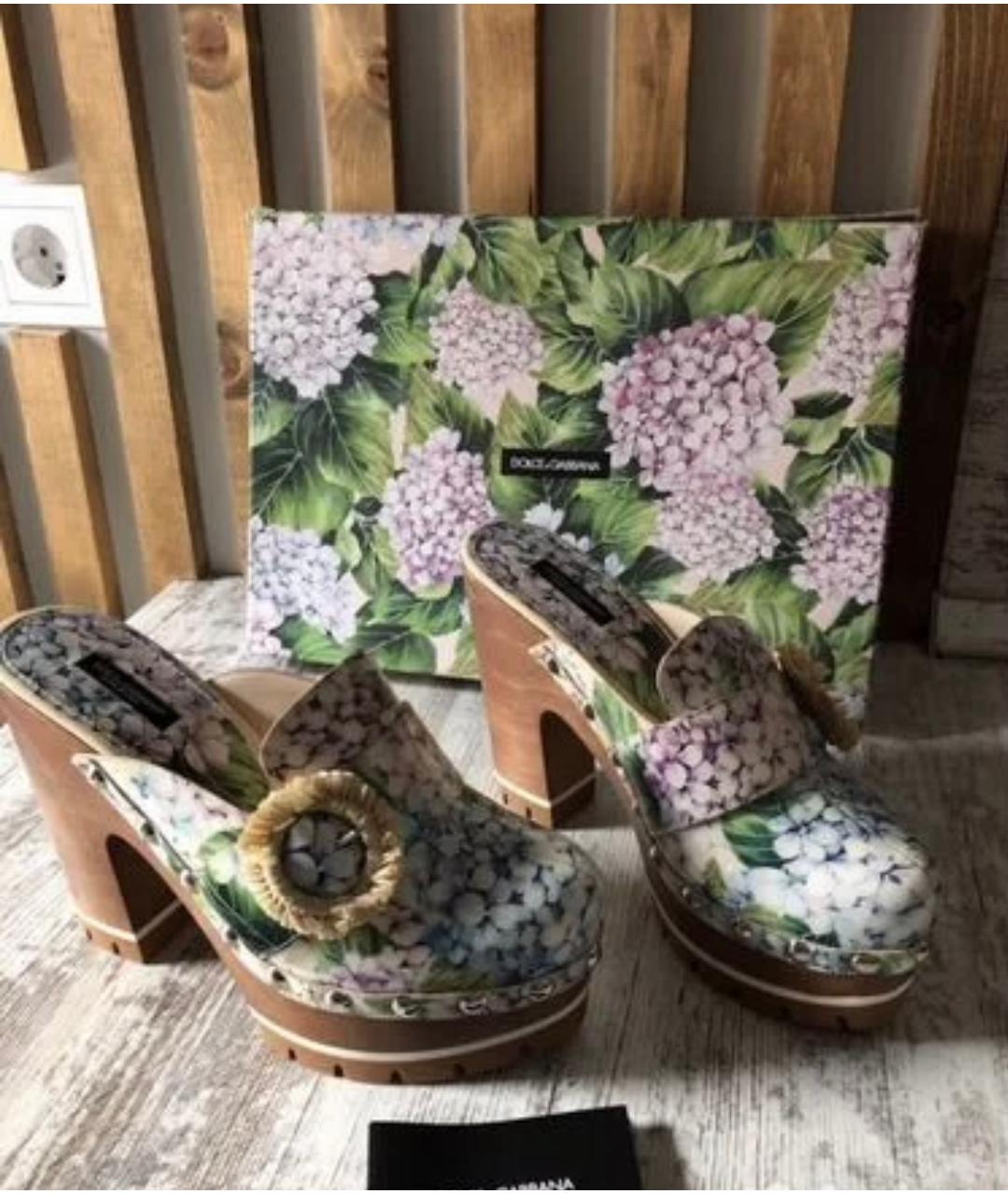 DOLCE&GABBANA Белые сабо, фото 6