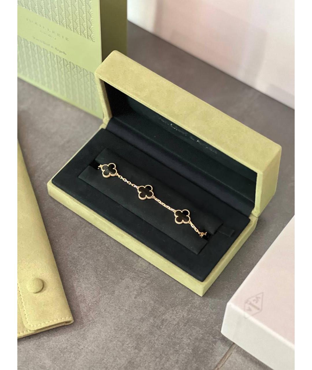 VAN CLEEF & ARPELS Черный браслет из желтого золота, фото 2